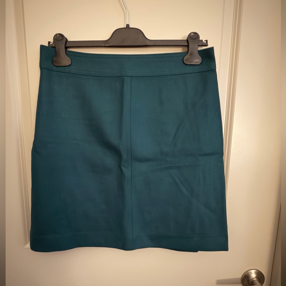 J. Crew Green Wool Mini Skirt sz 8